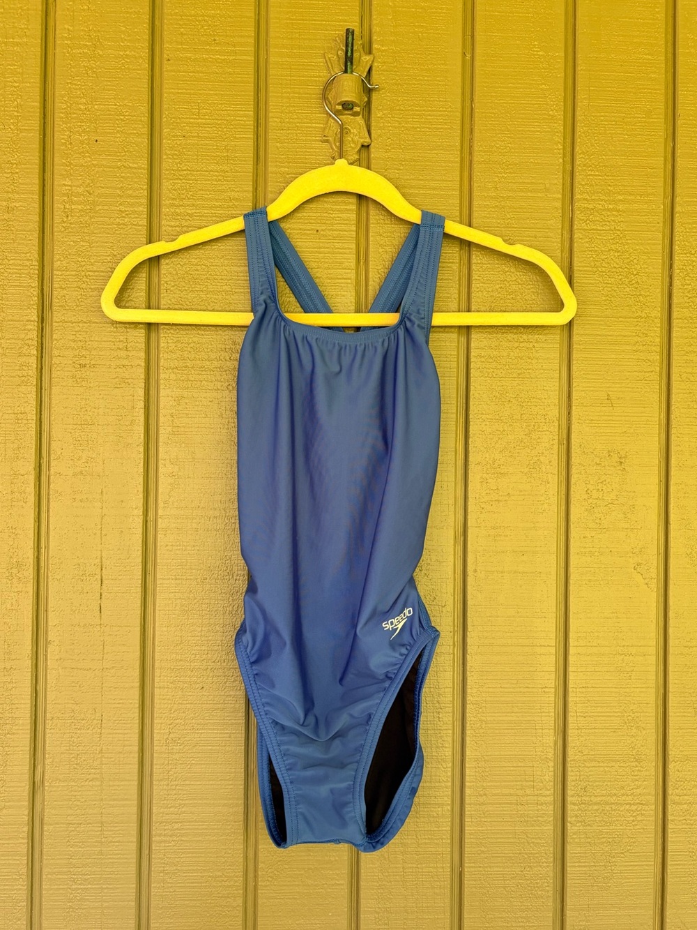 Speedo ProLT One Piece Swimsuit Blue Size 6/32 Super Pro Back EUC